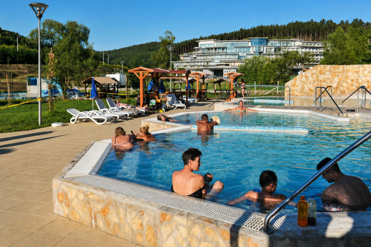 Maďarské Pamukkale v Egerszalóku
